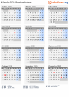 Kalender 2020 mit Ferien und Feiertagen Äquatorialguinea