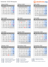 Kalender 2020 mit Ferien und Feiertagen Äthiopien