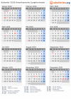 Kalender 2020 mit Ferien und Feiertagen Amerikanische Jungferninseln