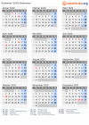 Kalender 2020 mit Ferien und Feiertagen Bahamas