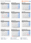 Kalender 2020 mit Ferien und Feiertagen Barbados
