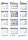 Kalender 2020 mit Ferien und Feiertagen Burkina Faso