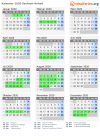 Kalender 2020 mit Ferien und Feiertagen Sachsen-Anhalt