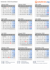 Kalender 2020 mit Ferien und Feiertagen Dschibuti