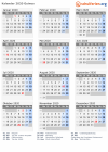 Kalender 2020 mit Ferien und Feiertagen Guinea