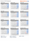 Kalender 2020 mit Ferien und Feiertagen Madagaskar