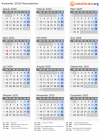 Kalender 2020 mit Ferien und Feiertagen Nordmazedonien