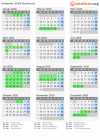 Kalender 2020 mit Ferien und Feiertagen Buskerud