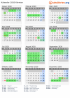 Kalender 2020 mit Ferien und Feiertagen Kärnten