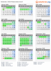 Kalender 2020 mit Ferien und Feiertagen Niederösterreich