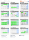 Kalender 2020 mit Ferien und Feiertagen Oberösterreich