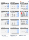 Kalender 2020 mit Ferien und Feiertagen Rumänien