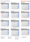 Kalender 2020 mit Ferien und Feiertagen Schweiz