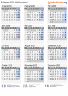 Kalender 2020 mit Ferien und Feiertagen Weißrussland
