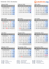 Kalender 2021 mit Ferien und Feiertagen Barbados