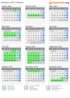 Kalender 2021 mit Ferien und Feiertagen Flandern