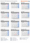 Kalender 2021 mit Ferien und Feiertagen Bosnien und Herzegowina