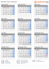 Kalender 2021 mit Ferien und Feiertagen Botsuana