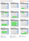 Kalender 2021 mit Ferien und Feiertagen Rheinland-Pfalz