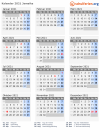 Kalender 2021 mit Ferien und Feiertagen Jamaika