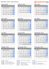 Kalender 2021 mit Ferien und Feiertagen Kasachstan