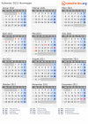 Kalender 2021 mit Ferien und Feiertagen Norwegen