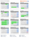 Kalender 2021 mit Ferien und Feiertagen Østfold