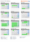 Kalender 2021 mit Ferien und Feiertagen Salzburg