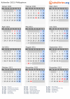 Kalender 2021 mit Ferien und Feiertagen Philippinen