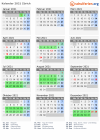 Kalender 2021 mit Ferien und Feiertagen Zürich