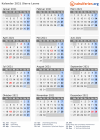 Kalender 2021 mit Ferien und Feiertagen Sierra Leone