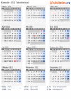 Kalender 2021 mit Ferien und Feiertagen Tadschikistan