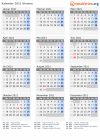 Kalender 2021 mit Ferien und Feiertagen Ukraine