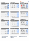 Kalender 2021 mit Ferien und Feiertagen Weißrussland