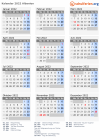 Kalender 2022 mit Ferien und Feiertagen Albanien