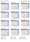 Kalender 2022 mit Ferien und Feiertagen Chile