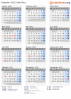 Kalender 2022 mit Ferien und Feiertagen Costa Rica