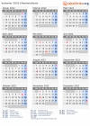 Kalender 2022 mit Ferien und Feiertagen Elfenbeinküste