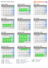Kalender 2022 mit Ferien und Feiertagen Nizza