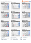 Kalender 2022 mit Ferien und Feiertagen Indonesien