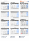 Kalender 2022 mit Ferien und Feiertagen Italien