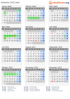 Kalender 2022 mit Ferien und Feiertagen Oslo
