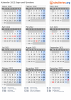 Kalender 2022 mit Ferien und Feiertagen Sogn und Fjordane