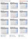 Kalender 2022 mit Ferien und Feiertagen West-Agder