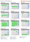 Kalender 2022 mit Ferien und Feiertagen Burgenland