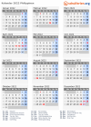 Kalender 2022 mit Ferien und Feiertagen Philippinen