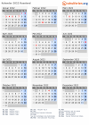 Kalender 2022 mit Ferien und Feiertagen Russland
