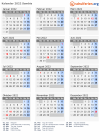 Kalender 2022 mit Ferien und Feiertagen Sambia