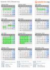 Kalender 2022 mit Ferien und Feiertagen Žilinský kraj