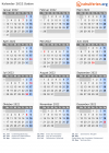 Kalender 2022 mit Ferien und Feiertagen Sudan